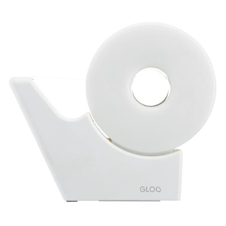 GLOO グルー テープカッター（吸盤ハンディタイプ・小巻き）白