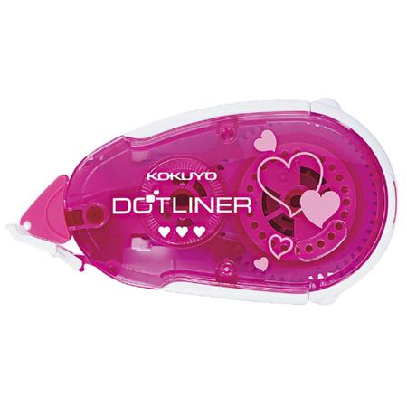 KOKUYO DotLiner Glue Tape - Pink Heart