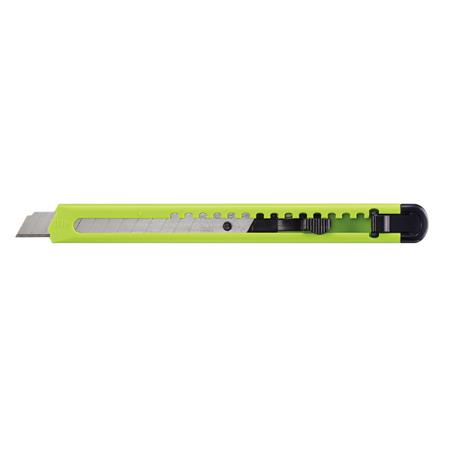 カッターナイフ　標準型　黄緑