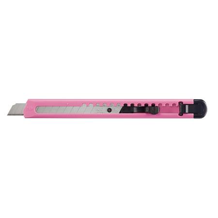 カッターナイフ　標準型　ピンク