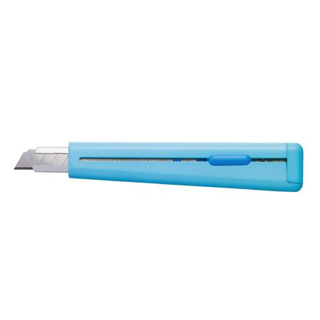 カッターナイフ　標準型　フッ素加工刃　青