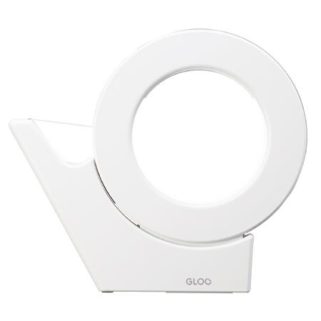 GLOO グルー テープカッター（吸盤ハンディタイプ・大巻き）白