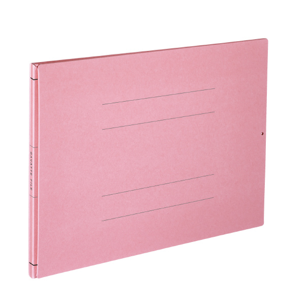 ガバットファイル（活用タイプ・紙製）A4横 ピンク 1000枚とじ