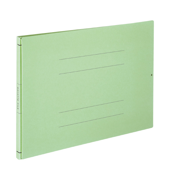 ガバットファイル活用タイプ・紙製A4横 緑 枚とじ   コクヨ